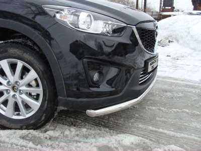 Накладка решётки радиатора 16 мм ТСС для Mazda CX-5 2011-2015